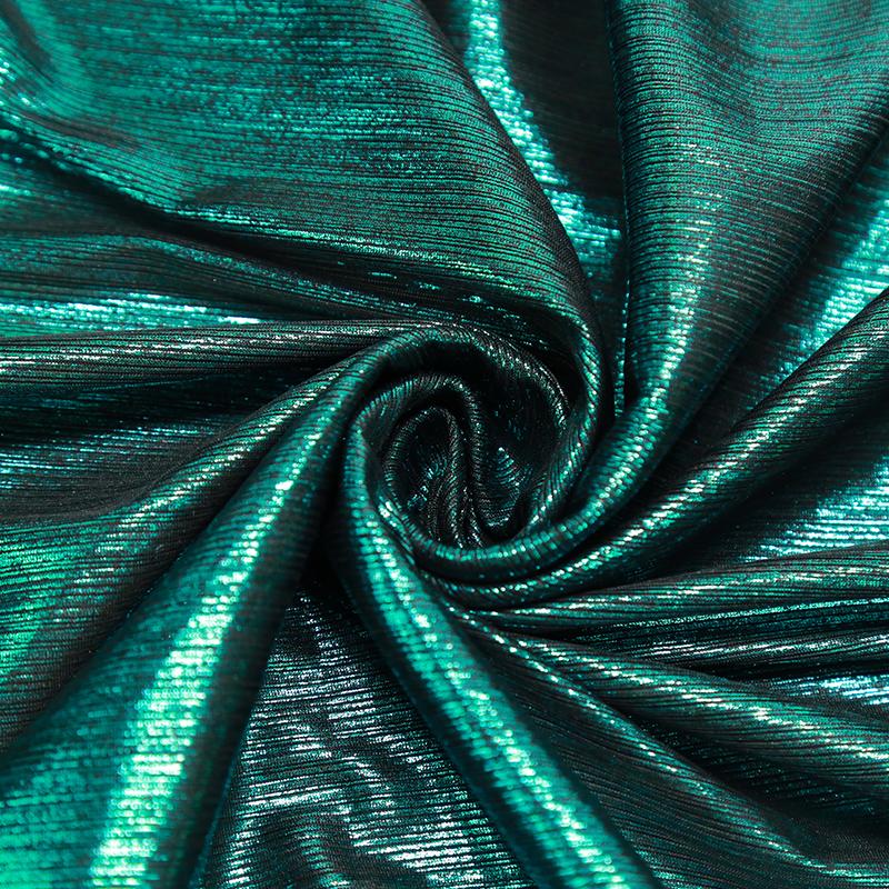 Sparkling Elastic Fabric for Dance Wear Costumes Dress Gilded Soft Stretch Fabric Background Decoration Clothing DIY Material