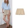 Spring and Summer New Women's Clothing Simple and Short Mid Waist Fashion Balloon Hem Lantern Mini Skirt 2993921