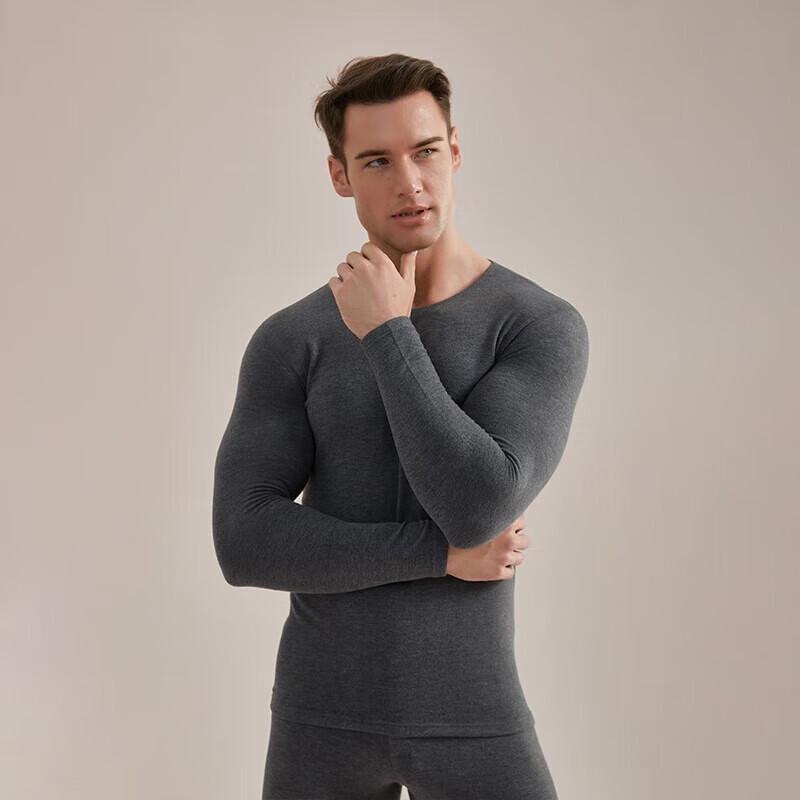 Hengyuanxiang Couple's Round Neck Thermal Underwear Set