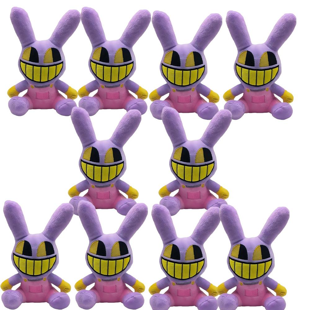 New Magical Digital Circus Plush Doll Purple Rabbit Tooth Monster Host Clown Anime Peripheral Doll Suitable For Children Gifts.