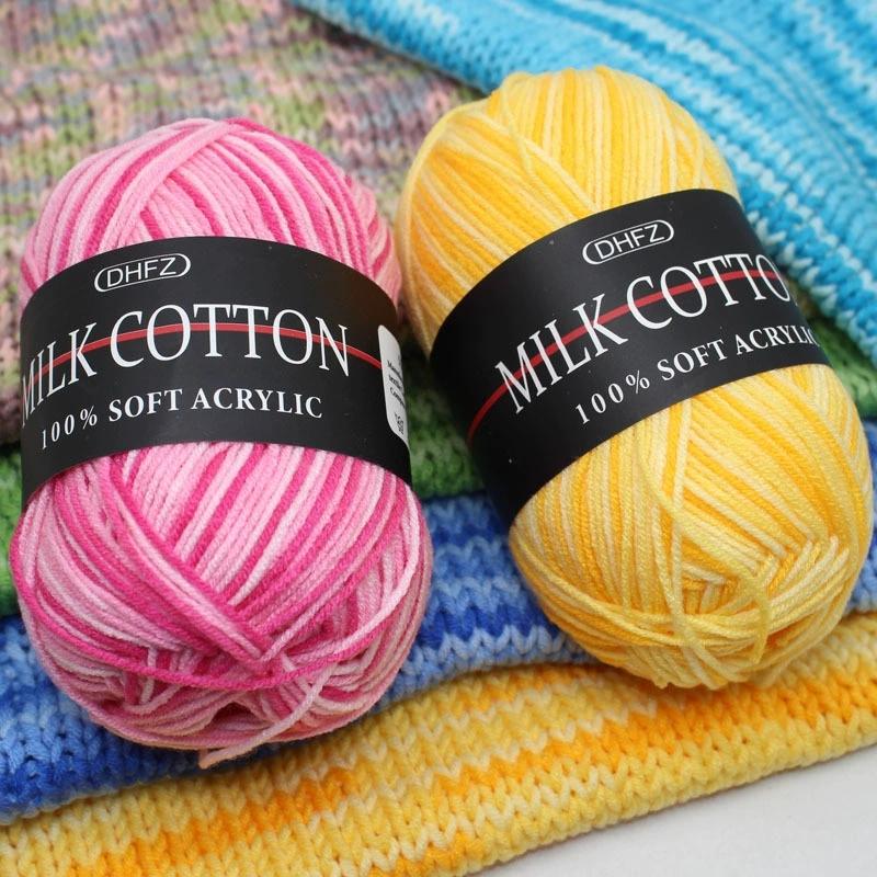 Milk Acrylic Yarn Crochet Yarn For Knitting Wool Yarn Hand Knitted Yarn To Knit Blanket Crocheted Thread