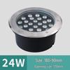 Low Voltage 12V-24V Outdoor LED In-Ground Light: Waterproof, Stainless Steel for Parks and Courtyards
