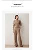 Women's Cashmere Cable Knit Sweater, Half-High Neck, Korean Style, Autumn/Winter 2024 Fashion