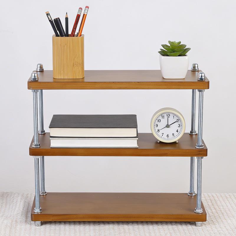 Desktop Storage Organizer: Cup Holder & Display Rack for Kitchen, Office, & Cosmetics
