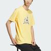 Adidas Printed Logo Casual Sports Short Sleeve T-Shirt Men Tops Bright-Yellow JI6835
