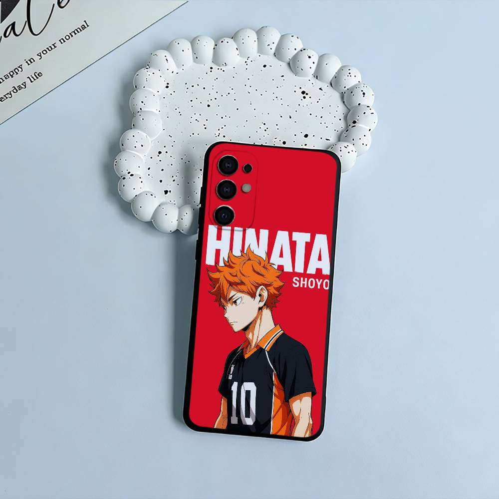 Shonen anime-H-Haikyu Phone Case For Samsung S25,S24,S21,S22,S23,S30,Ultra,S20,Plus,Fe,Lite,Black Soft Silicone