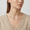 Vnox 18K Gold Plated Blade Flat Snake Chain Necklaces, Stainless Steel Blade Choker Anti-allergy Jewelry Gift for Women Girls