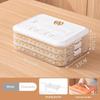 Space Saving Stackable Food Storage Containers 1-4 Layers Leakproof Sealed Dumpling Box for Kitchen Food Sorting