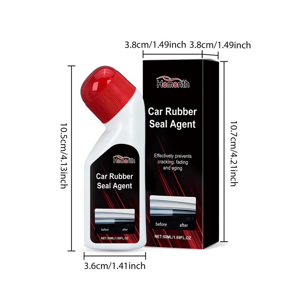 Car Rubber Sealing Strip Restorer Sealing Rubber Curing Restore Agent Back To Black Gloss Renovator Liquid Car Care Cleaner