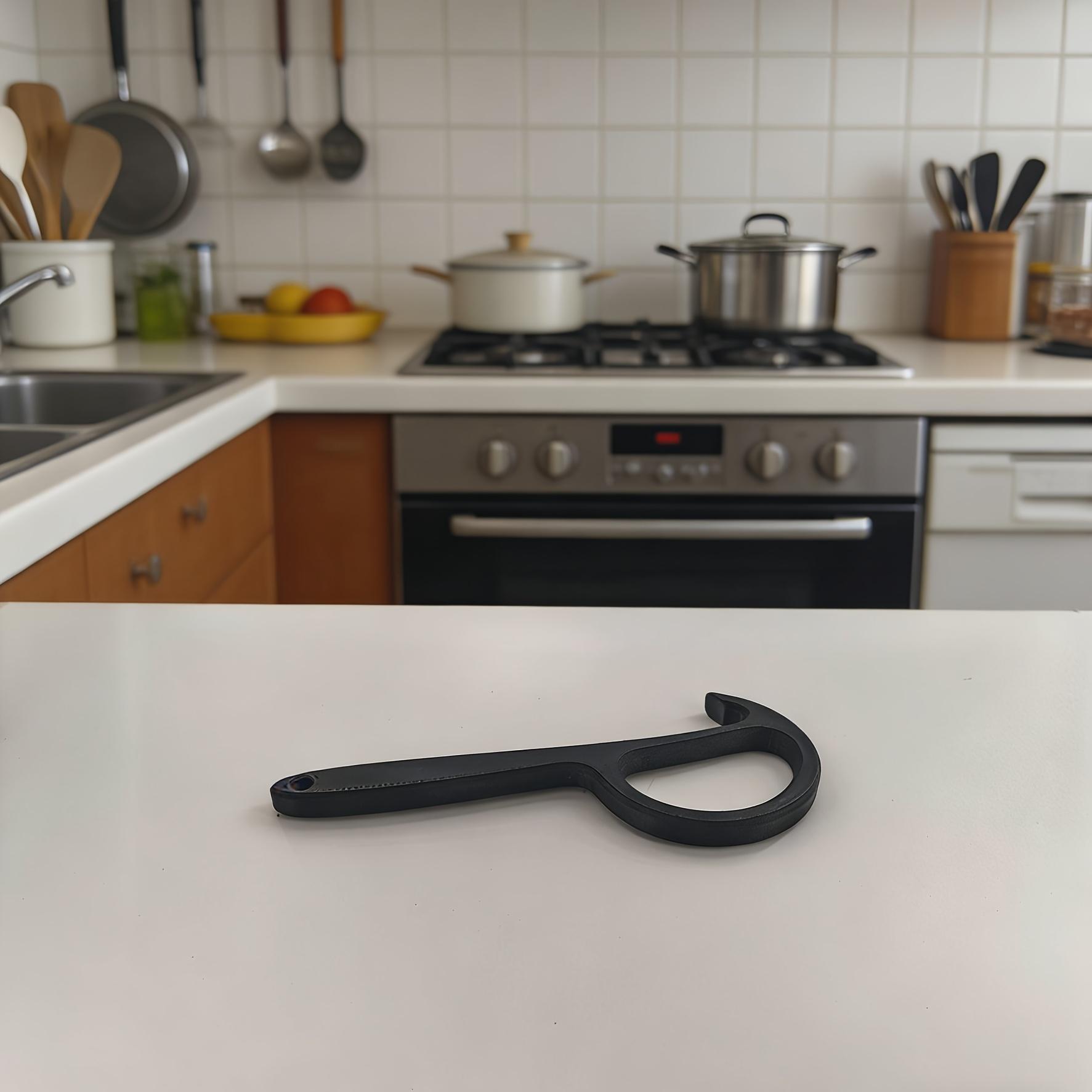 

Can Opener, Long Handle, Manual Can Opener, Safe and Easy To Grip, Durable Structure, Kitchen Can Opener, Suitable for Household чорний