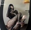 European and American style irregular mesh leopard print sexy underwear sexy empty one-piece fishing net hot backless W0