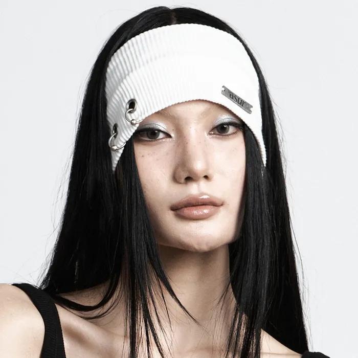 White Piercing Ring Headband