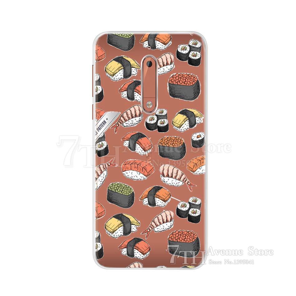 For Nokia 5 Case 5.2" Cartoon Soft Silicone TPU Phone Case For Nokia 5 Nokia5 Global Dual TA-1024 TA-1053 TA-1044 Back Cover