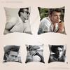 Klassisch Vintage JJames DDean Lustiger Kissenbezug Milbendichter Kissenbezug Versteckter Reißverschluss Seidiger Kurzer Plüsch Sofakissenbezug