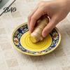 Grattugia e Ciotola per Aglio Piatto Grattugia in Ceramica Ciotola, Grattugia Manuale per Zenzero Frutta Piatto, Vassoio Multifunzione per Preparazione Mescolatura Servizio, Cucina Minimalista Moderna