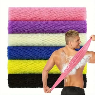 Naylon sauna havlusu, duş şeridi, ovma aleti, Afrika ovma havlusu, fileli peeling havlusu