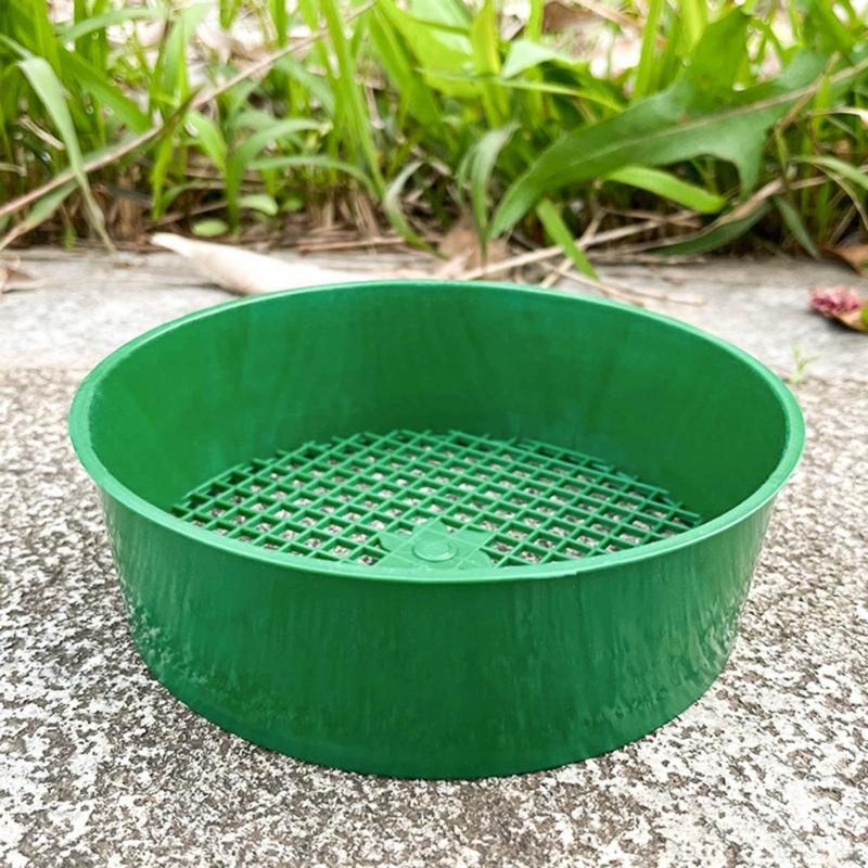 2PCS Multifuntional Soil Sifter Gardening Accessories Sand Soil Filter Gardening Sieve Plastic Gardening Sifter for Soil