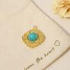 Diy Natural Stone Pendant Accessories 18K Vacuum Plated Titanium Steel Necklace Earrings Accessories Work In Progress