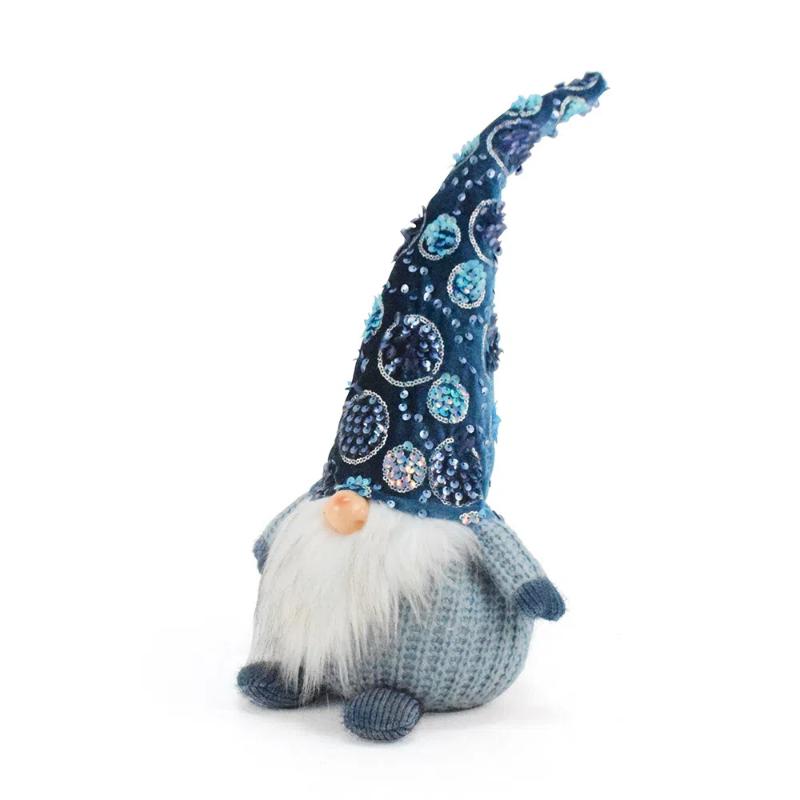 Christmas Decoration Rudolph Doll Ornaments Christmas Faceless Doll Gnomes Plush Decorations Blue Sequined Faceless Doll