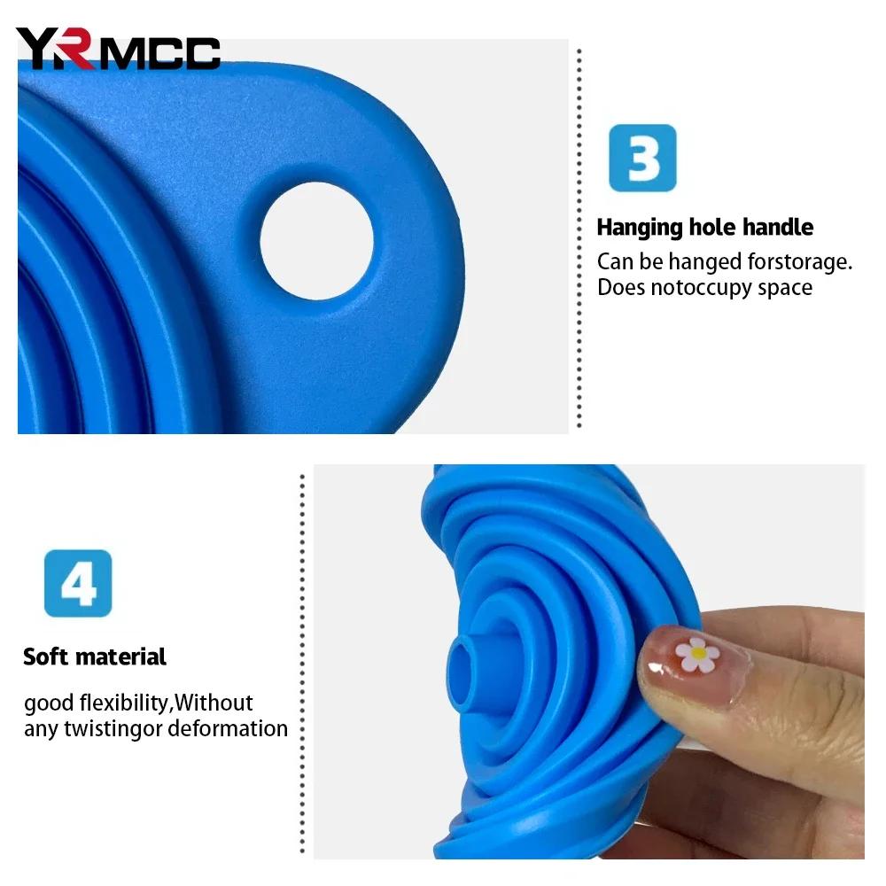 4Pcs Engine Funnel Car Two Sizes Universal  Foldable Portable Engine Funnel Change Liquid For Motorcycle Car Acesssorie