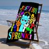 Proof Beach Towel with a Sprunki1 Pattern - Soft,absorbent,quick-drying,machine Washable - Perfect for Swimming,camping,bathing