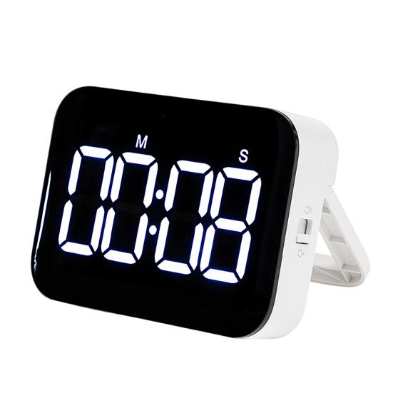 

Digital Timer Easy Read LED Display Adjustable Rechargeable Countdown Countup Timer Study Kitchen Cooking Baking Timer with Dual Modes белый