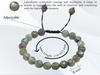 Crystal Heaven Labradorite Bracelet For Women Men With Healing Green Crystal And Reiki Stone - Beautiful Gemstone Faceted Beaded Bracelet For Bal