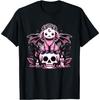 Kawaii Pastel Goth Cute Creepy Goat Bat Skeleton Graphic Tee for Men