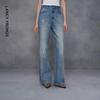 Calça Jeans Reta LANCY Colaboração Artística Graffiti Pintado à Mão