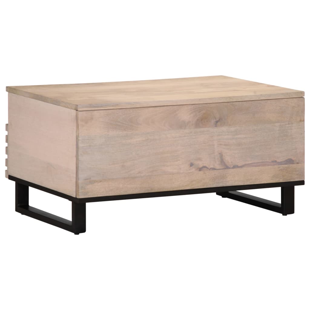 : Stolik kawowy, 80x55x40 cm, lite drewno mango