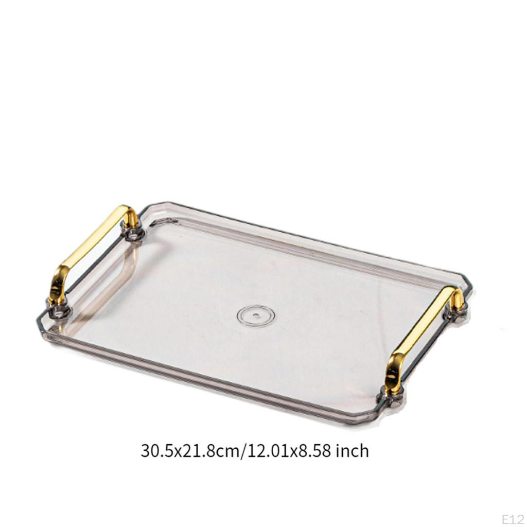 Elegant Bathroom Serving Tray, Modern Vanity Tray