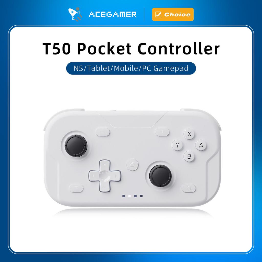 AceGamer Controller Portatile per Giochi Joystick a Effetto Hall Portatili Gamepad Bluetooth 1000Hz per Switch/Switch2/Android/iOS/PC/Steamdeck
