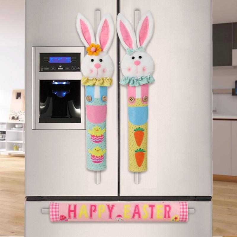 Easter Refrigerator Handle Cover Resistant to Dirt and Scratches Simple Installation for Everyday Convenience