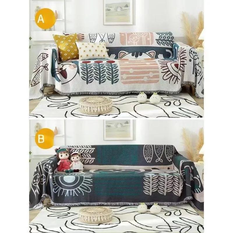 Sucre Nordic Style Sofa Towel Sofa Blanket Full Cover Blanket Outdoor Blanket Decorative Bedside Towel Back Blanket