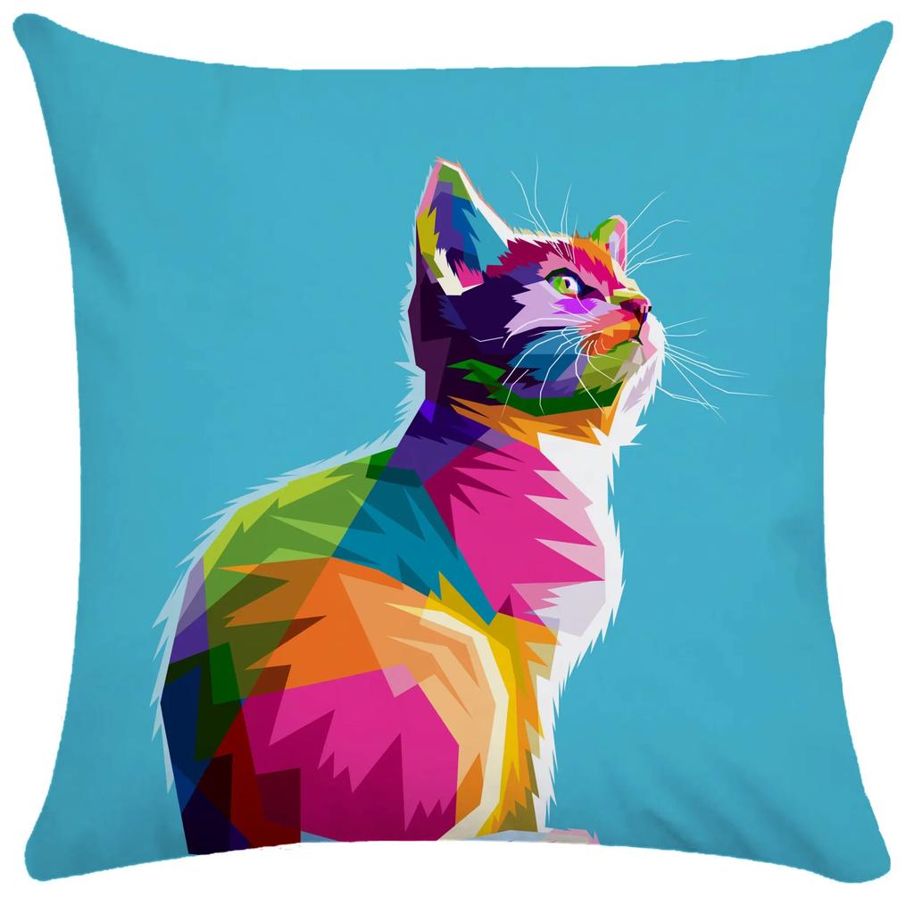 Sofa Bed Upholstery Home Decor Pillow Covers Bedroom Chair Decorative Colorful Animal