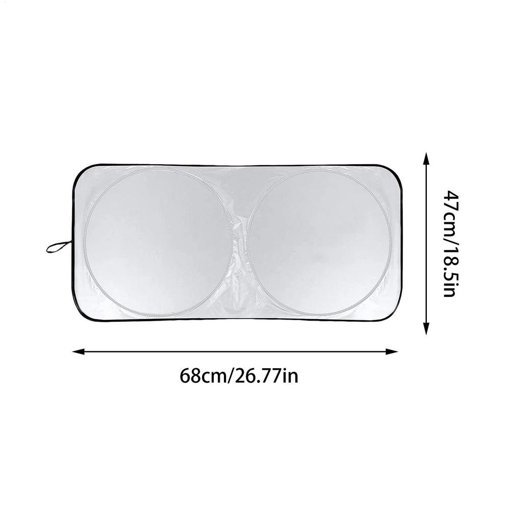 Foldable Sunshade For Car Windshield Car Windshield Sunshade Foldable Front Shade For Sun Heat And UV Rays Sun Shade For Auto