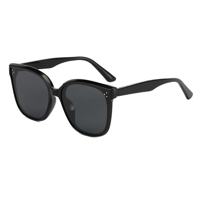 Pin Gm Sunglasses For Women'S Street Photography, Large Frame, Round Face, Thin Polarized Sunglasses, Uv-Proof Glasses