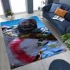 Tappeto Classici God of War Kratos Gioco 3A Tappeto per Giocatori per Camera da Letto Soggiorno Divano Casa Zerbino Decorazione, Tappetino Antiscivolo Grande per Giochi per Bambini