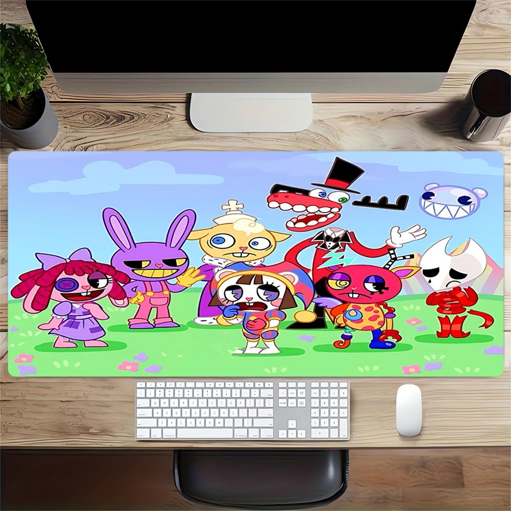 Cartoon Characters Gathering Large Gaming Mouse Pad Nonslip Rubber Base Waterproof Desk Mat For Office Pc Laptop