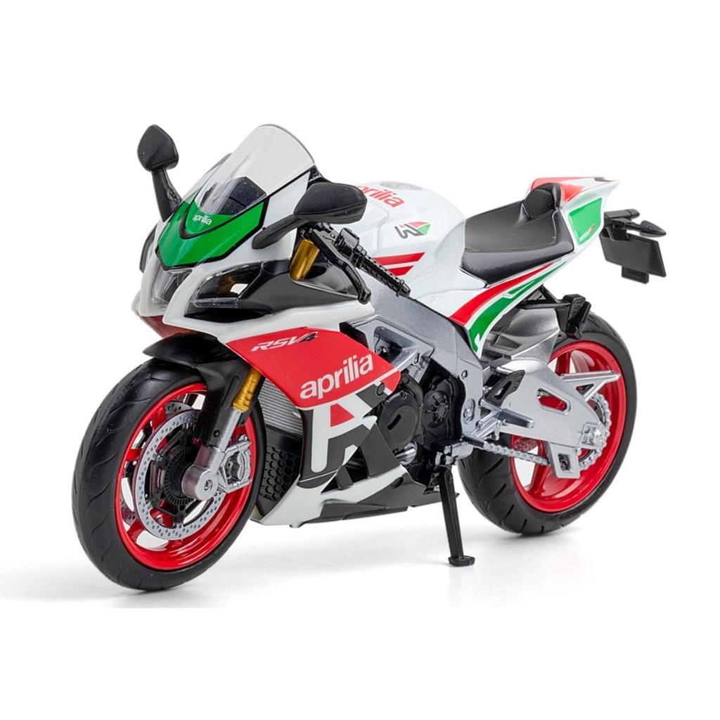 1/12 Aprilia RSV4 Alloy Racing Motorcycle Model Diecast Metal Street Cross-country Motorcycle Model Simulation Children Toy Gift