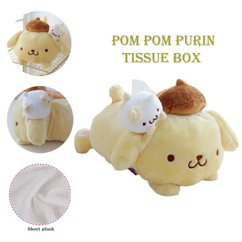 Plyšová hračka Pompompurin Krabička na kapesníky Váš rozkošný společník pro každé mazlení!