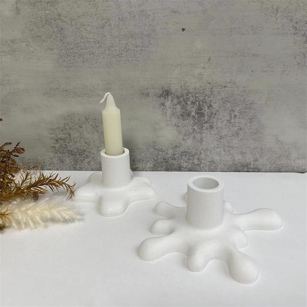 Candle Stand Mold Candlestick Holder Silicone Mold for Making Candle Holder Ornament DIY Resin Casting Molds