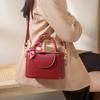 2024 New Red Bridal Bag, Suitable for Daily Use, Wedding Bag, High-end Gift, Handheld Box Bag, Crossbody Bag for Women