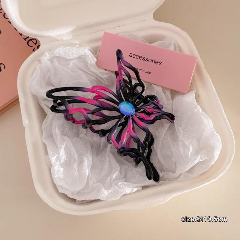 Large Butterfly Metal Hair Clip for Women Elegant Temperament Shark Hair Clip Fashion Girl Hair Clamp