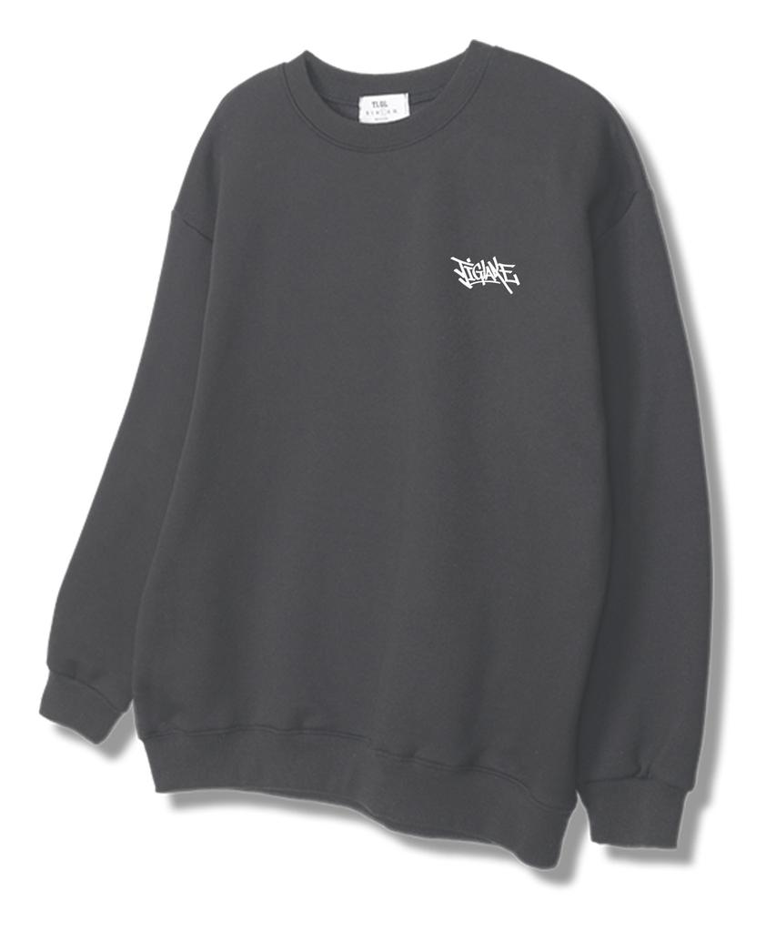 TI.GLAKE The Serif Sweatshirt Dark Gray [Fleece Lining]