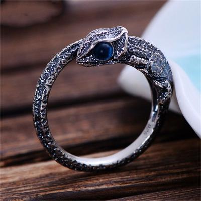 New Gifts Retro Personality Ring Jewelry Lizard Chameleon Ring