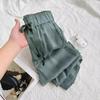 2025 European-Style Women's Wide-Leg Satin Pants for Spring & Summer
