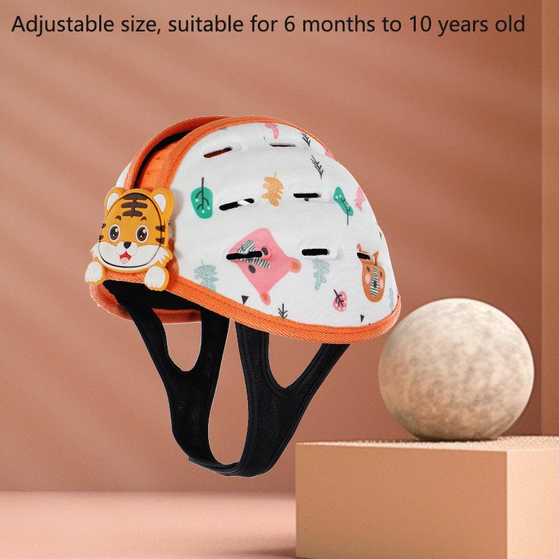 

1 шт. Детская защитная шапка для ходьбы, ребенок учится ходить, регулируемая дышащая защита головы, защита от падения, защитное снаряжение для младенцев оранжевый