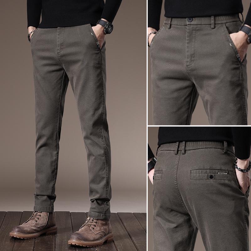 

Romon Men s Slim Fit Straight-Leg Business Casual Pants - Autumn 2025 Edition 33 (2 6 ) кофейный