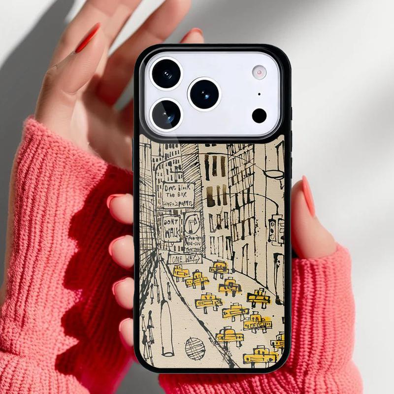 NYC Yellow Taxi Cabs Phone Case for iPhone 17 Air 16e 15 14 13 Pro Max Back Cover for 12 11 Pro Coque